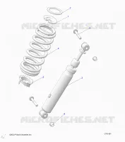 SUSPENSION, REAR SUPPORT AMORTISSEUR 