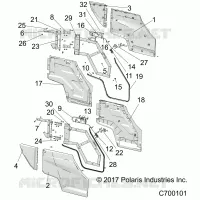 PORTES, REAR