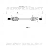 SYSTÈME DE TRANSMISSION, DRIVE SHAFT, FRONT