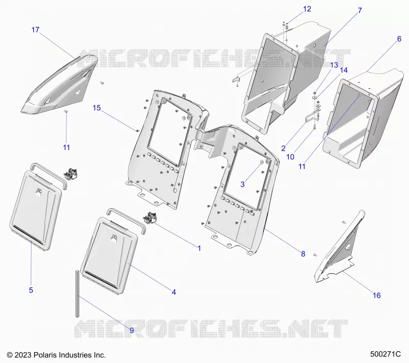 CARROSSERIE ARRIERE STORAGE COMPARTMENTS