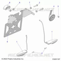 ELECTRICITE, TURN SIGNALS, HORN, AND LICENSE PLATE LIGHT