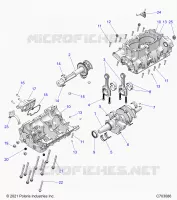 ENGINE, CRANKCASE AND VILEBREQUIN