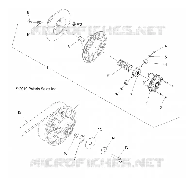 SYSTÈME DE TRANSMISSION, SECONDARY CLUTCH