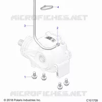 SYSTÃˆME DE TRANSMISSION, GEARCASE MOUNTING, FRONT