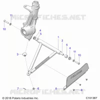 SUSPENSION, A-ARM AND SUPPORT MOUNTING