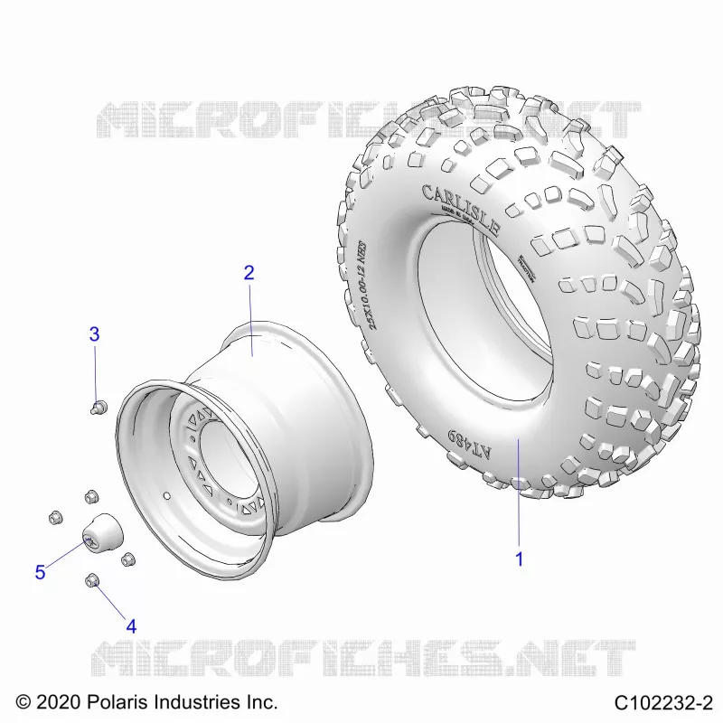 ROUES, REAR TIRE
