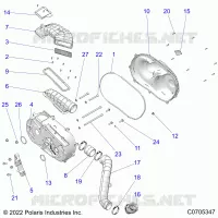 SYSTÃˆME DE TRANSMISSION, CLUTCH COVER AND DUCTING