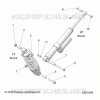 SUSPENSION, SUPPORT AMORTISSEUR , REAR SUSP.
