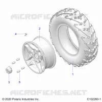 ROUES, FRONT TIRE