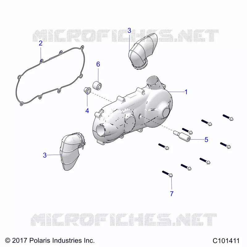 DRIVE TRAIN, COUVERCLE D'EMBRAYAGE AND DUCTING