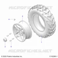 ROUES, FRONT TIRE
