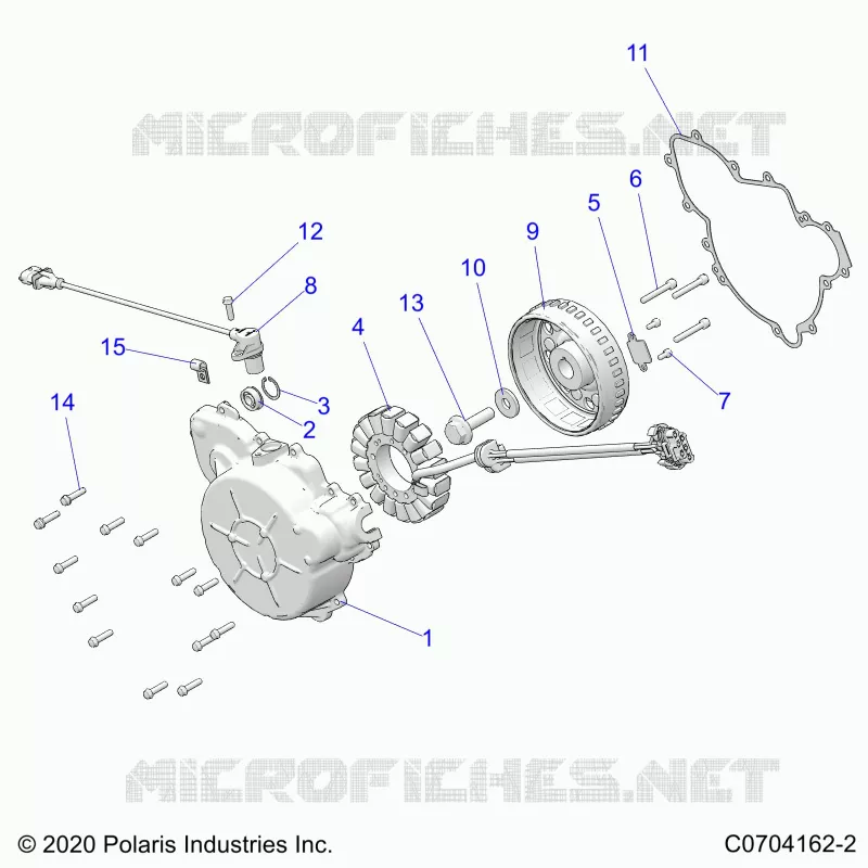 ENGINE, STATOR AND FLYROUE