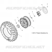 ROUES, FRONT TIRE and FREIN DISC