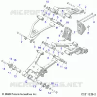 SUSPENSION ARRIERE CONTROL ARM, MOUNTING