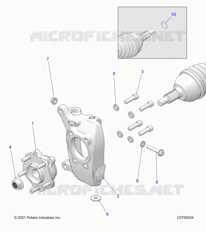 SUSPENSION AVANT CARRIER AND HUB