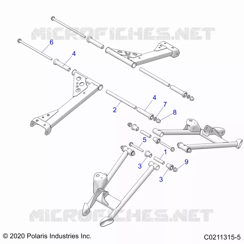 SUSPENSION ARRIERE CONTROL ARM MOUNTING