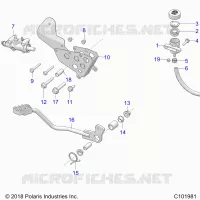 BRAKES, BRAKE PEDAL AND MAITRE CYLINDRE