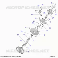 SYSTEME DE TRANSMISSION, PRIMARY CLUTCH