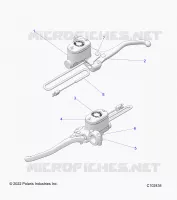FREIN AVANT BRAKE LEVER AND MASTER CYLINDER