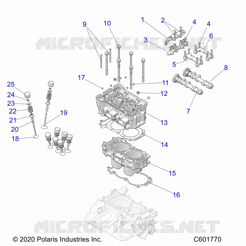ENGINE, CYLINDER/CULASSE ASM.