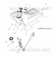 SYSTÈME D'ALIMENTATION, CARBURANT TANK ASM.