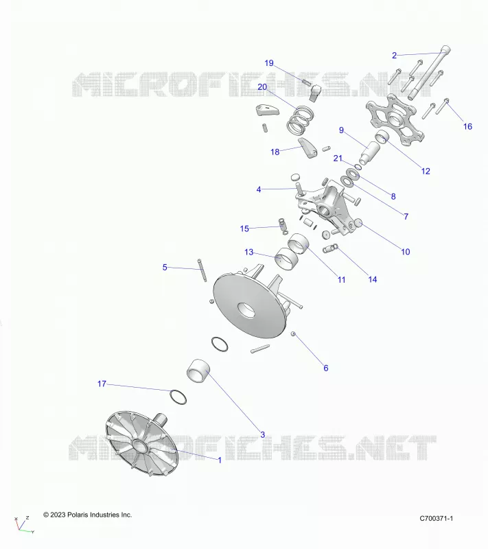 SYSTÃˆME DE TRANSMISSION, PRIMARY CLUTCH