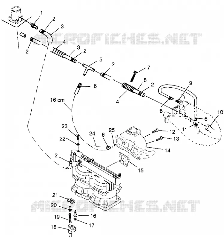 SYSTÈME DE REFROIDISSEMENT  HURRICANE B964466 and  Intl. HURRICANE I964466 (4935733573B007)