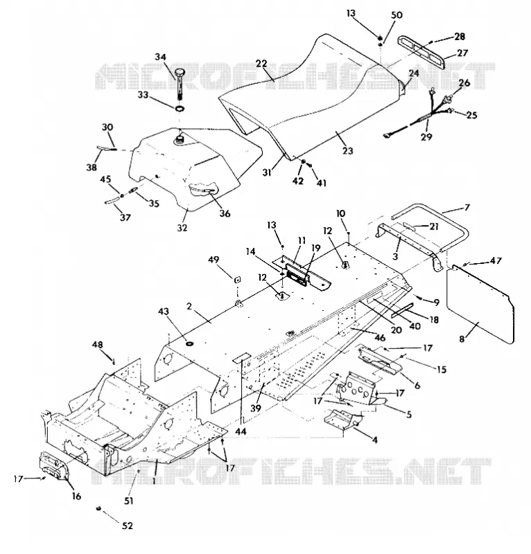 CHASSIS AND SIEGE INDY LITE/STAR LITE (4921332133001A)