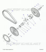 SYSTÃˆME DE TRANSMISSION, SECONDARY CLUTCH