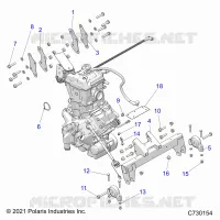 ENGINE, TRANSMISSION MOUNTING &amp; LONG BLOCK