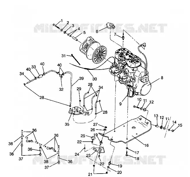 SUPPORT MOTEUR 440 XCR 0941760 (4925182518025A)