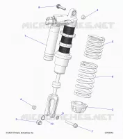 SUSPENSION, AMORTISSEUR AVANT MOUNTING, STANDARD/PREMIUM