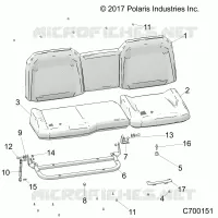 SIEGE ASM. REAR