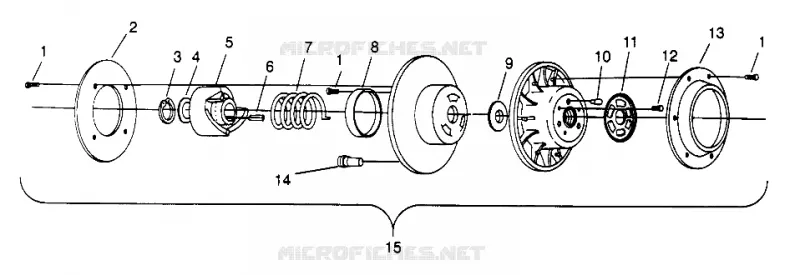 EMBRAYAGE DE TRANSMISSION 500 EFI SKS 0962574, 500 EFI RMK 0962974, AND EUROPEAN 500 EF (4931983198C002)