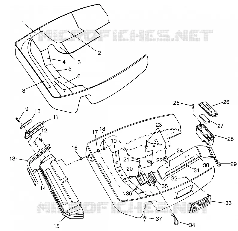 CARROSSERIE AVANT SUPER SPORT 0940743 (4927742774004A)
