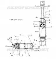 AMORTISSEUR AVANT TRACK, INTERNAL COMPONENTS (WALKER EVANS/7043096)