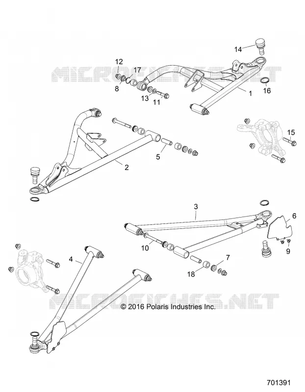 SUSPENSION AVANT CONTROL ARMS