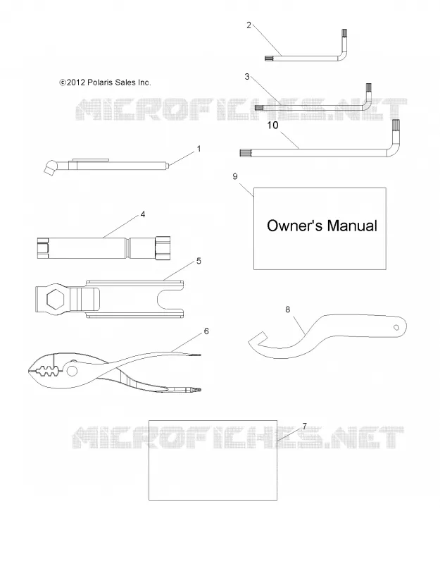 REFERENCES, TOOL KIT AND MANUEL DU PROPRIETAIRES