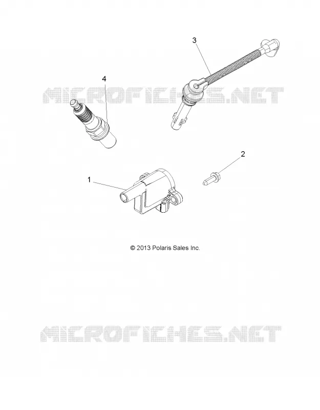 ALLUMAGE COIL, WIRE AND SPARK PLUG