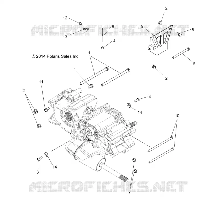 SYSTÈME DE TRANSMISSION, MAIN GEARCASE MOUNTING