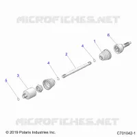 DRIVE TRAIN, HALF ARBRE DE TRANSMISSION ARRIERE