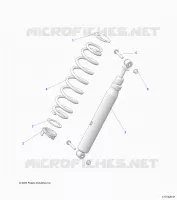 SUSPENSION, REAR SUPPORT AMORTISSEUR 