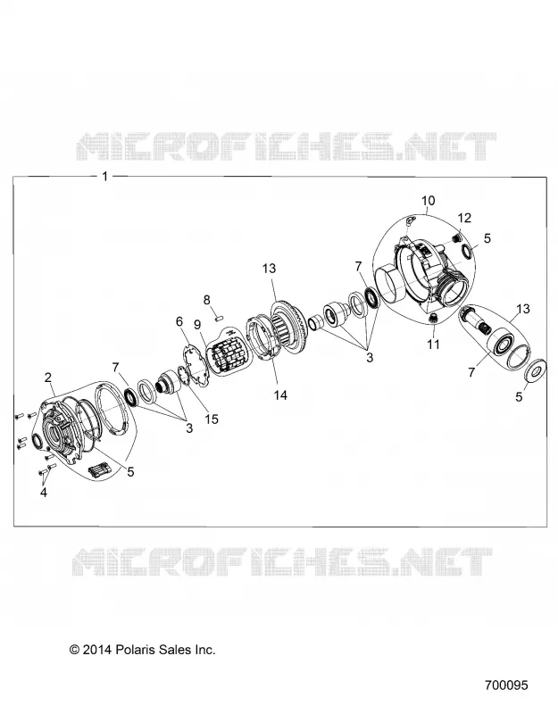 SYSTÈME DE TRANSMISSION, FRONT PONT INTERNALS