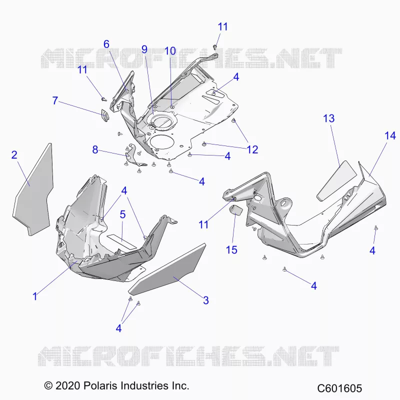 CARROSSERIE AVANT ASM./FENDERS
