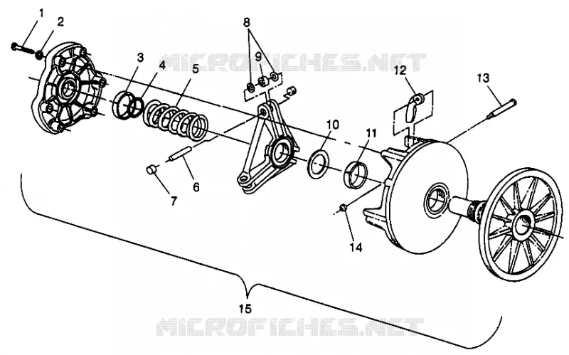 EMBRAYAGE DE TRANSMISSION LITE GT 0973133 AND EUROPEAN LITE GT E973133 (4938253825B011)