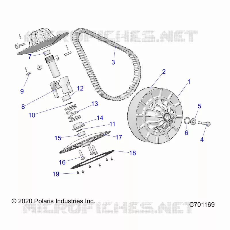 SYSTÃˆME DE TRANSMISSION, SECONDARY CLUTCH