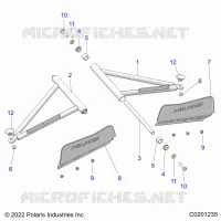 SUSPENSION, A-ARM AND SUPPORT MOUNTING