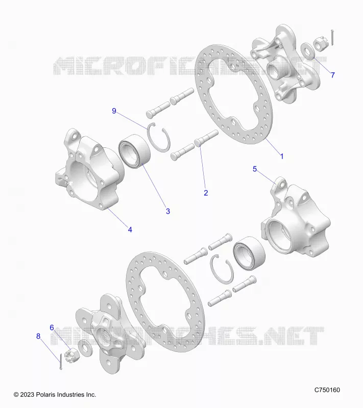 SUSPENSION AVANT CARRIER AND HUB- Z24NMF99AR/AM/BR/BM (C750160)