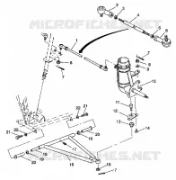 TRIANGLES DE SUSPENSIONS AVANT ET BIELLETTES DE DIRECTION Trail Blazer W937221 (4924082408015A)