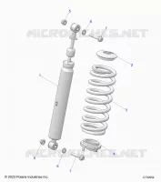 SUSPENSION, AMORTISSEUR AVANT MOUNTING
